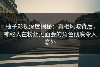 柚子影视深度揭秘：真相风波背后，神秘人在粉丝见面会的角色彻底令人意外